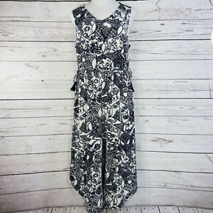 Style & Co XX-Large Cropped Jumpsuit Floral Sleeveless V-Neck Stretch New