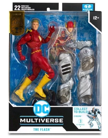 McFarlane DC Multiverse Gold Label FLASH Cyborg Build A Figure Flashpoint  BAF Cover