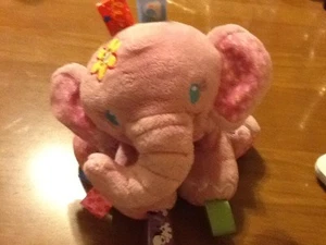 Taggies Pink elephant plush jingle rattle baby girl soft toy  - Picture 1 of 5