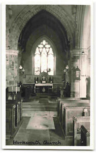 Warkworth Church Northants St Marys Chancel Nr Banbury - RPPC Postcard N08