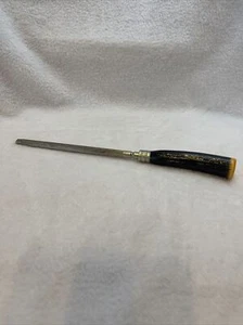 Sharpening Steel Rod vintage knife Honing faux wood/bone 12" with 7" steel - Picture 1 of 6