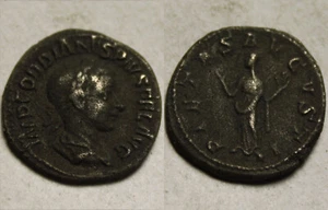 Gordian III 240 AD Rare genuine ancient Roman coin Billon denarius Pietas - Picture 1 of 6