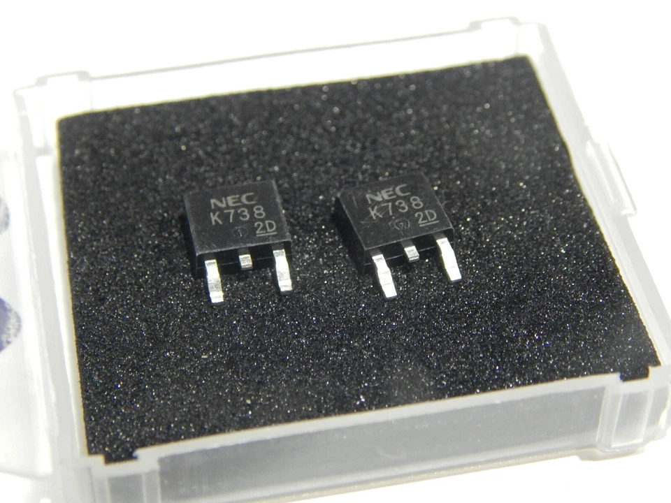 2SK738 FAST SWITCHING N CHANNEL SILICON POWER MOSFET SMD SURFACE MOUNT -LOT OF 2 - Image 1 of 1