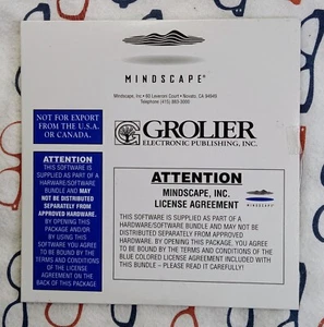 The 1995 Grolier Multimedia Encyclopedia PC CD-ROM Software In Sleeve New/Sealed - Picture 1 of 2