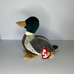 VTG TY Beanie Babies Jake the Mallard Duck 1998 with Hangtags - Picture 1 of 10