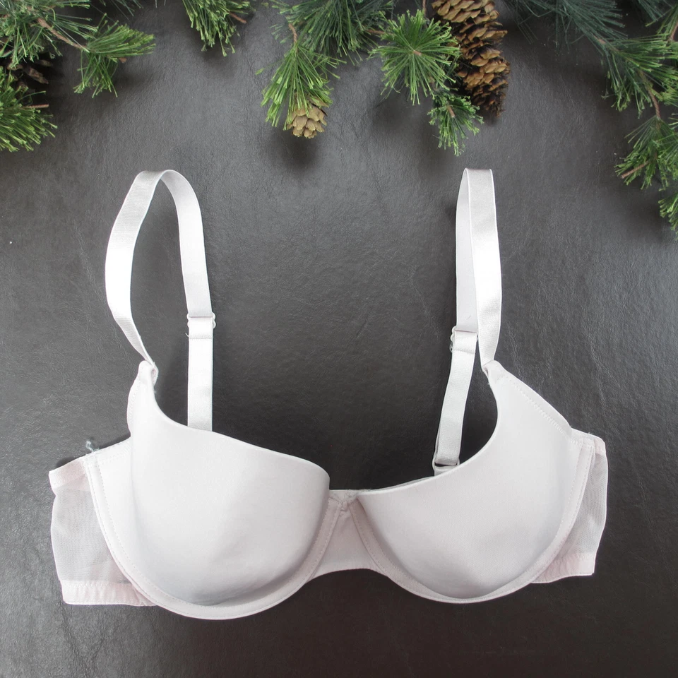 Sujetador H&M 36D Rosa Con Aros Acolchado Cierre Ajustable Espalda Foto 1 de 4