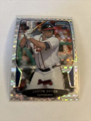 2013 Bowman Chrome -  X-Fractor #96 Justin Upton - Image 1 of 2