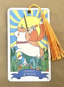 Caballero de Bastos - Mazo de Cartas Marcador de Tarot Kawaii - Energía, Pasión y Aventura - Imagen 1 de 8