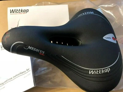 New Wittkop Comfort Gel Bike Seat, Soft Padded Bicycle saddle - Image 1 of 4