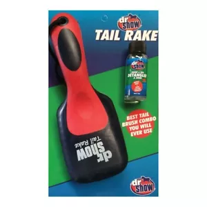 Dr Show Horse Mane & Wide Tail Rake Brush Heavy Duty & Detangler Set - Picture 1 of 1