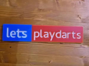 Home Bar Darts Banner Sign 3d Printed Indoor Outdoor Pub Mancave - Picture 1 of 4