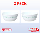 PACK OF 2 - Corelle Country Cottage 28 oz Round Soup Bowl, Green and White