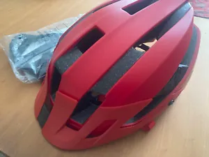 Boxed FOX Flux Unisex MTB Helmet - Bright Red - Size Large / X-Large 59-63 cm - Picture 1 of 6
