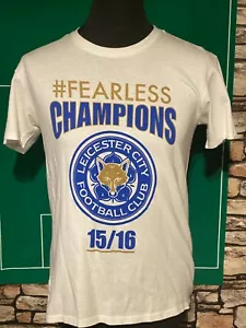 LEICESTER CITY - "FEARLESS" COTTON TEE SHIRT - (M) - VGC - SEE MEASUREMENTS - Picture 1 of 4