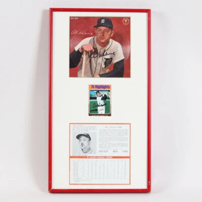 Al Kaline Signed Card Aurora Vision Display Tigers - COA JSA - Image 1 of 4