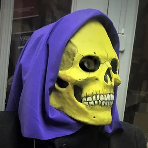 SKELETOR HEMAN half latex MASK Halloween SKULL CALAVERA MOTU HE-MAN VINTAGE KO X - Picture 1 of 24