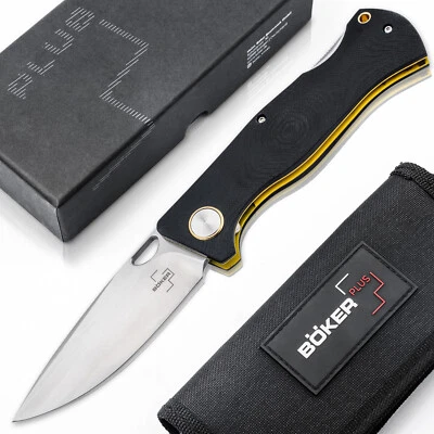 BÖKER PLUS BOKER PLUS® Epicenter Backlock Pocket Knife 3.46" D2 Blade G10 Handle - 01BO545