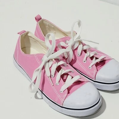 Faded Glory Size 4 Girl's Sneakers  Pink Bubble Gum Cute Street Smart - Image 1 of 4