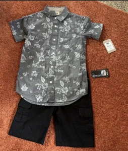 vans boys top & street rules boys shorts size S/8 - Picture 1 of 8