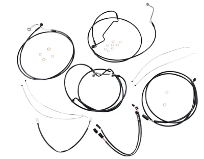 486921 MAGNUM CONTROL CABLE KIT XR BLK 0662-0533 17-20 flhr w/ abs 12" to 14"  - Image 1 of 4