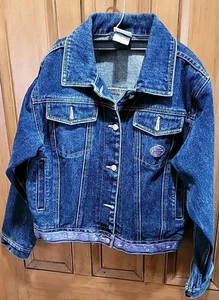 Harley Davidson Embroidered Denim Jacket- Youth Size 14/16 - Picture 1 of 15