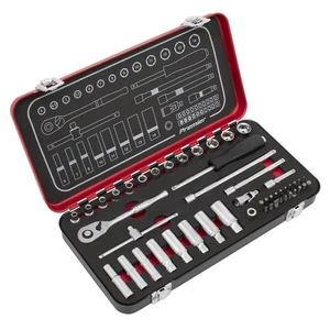 Sealey Douille Métrique Set 49pc 0.6cmD Profond Et Léger Hex Unique Satin AK7920 - Picture 1 of 7