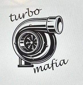 8"  Turbocharger sticker decal 8inch turbo mafia diesel 4x4 f150 chevrolet 2500 - Bild 1 von 3