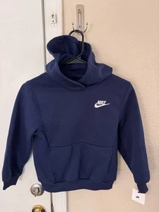 Nike Hoodie Youth Size 7 Nike Pullover Long Sleeve Midnight Navy - Picture 1 of 5