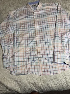 Southern Pines Blue Check Long Sleeve Men's Shirt Size 2XL - Picture 1 of 12