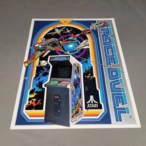 Vintage Atari Space Duel Arcade Video Game Flyer 1982 Retro Promo Advertisement - Picture 1 of 12