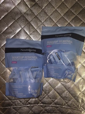Toallitas limpiadoras ultra suaves desmaquillantes Neutrogena ~ 20CT EA Lote de 2 Foto 1 de 2