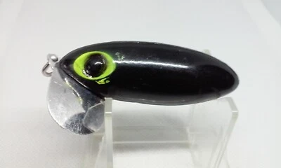 Señuelo Fishin Vt Fred Arbogast estilo JITTERBUG negro 2 1/2" Topwater/Surface 5/8 oz Foto 1 de 4