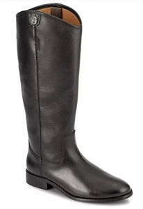 FRYE Melissa Button Leather Boot Wide Calf Smooth Vintage Leather Black Gr. 9 Neu - Bild 1 von 12