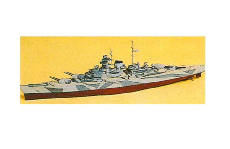 ACADEMY 1438 - TIRPITZ GERMAN BATTLESHIP (MOTORIZED) - 1/800 PLASTIC KIT