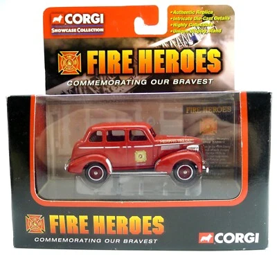 1939 CORGI  FIRE HEROES Die Cast Chevrolet Sedan Memphis F.D. Fire Chief - Image 1 of 4