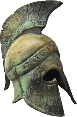 Casco minoico cretense antiguo griego museo bronce réplica 1352 Foto 1 de 4