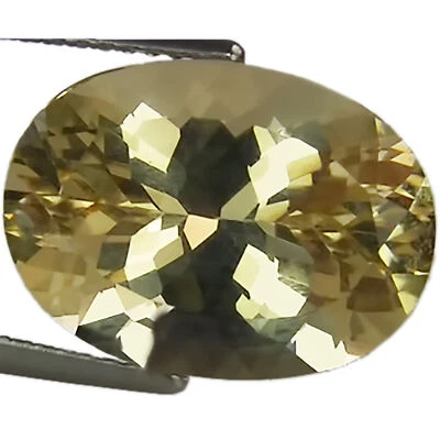 6.76 Natural Yellow Andesine Gemstone Light Yellow Color Oval Cut - Image 1 of 4