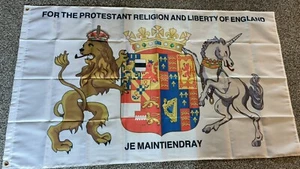 King William Prince of Orange Glorious Revolution Royal Standard Flag 3X5FT - Picture 1 of 1