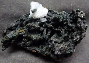 STUNNING HEULANDITE CRYSTAL ON STALACTITE CORAL CHALCEDONY FORMAT BASE MINERALS - Picture 1 of 4