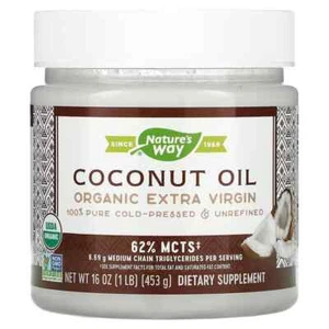 Nature's Way, Organic Coconut Oil, Extra Virgin, 16 oz (453 g) - Picture 1 of 2