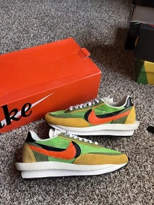 Nike Sacai LDWaffle Green Gusto - Größe 10,5 - BV0073-300 - 1x getragen - Herren - Bild 1 von 12