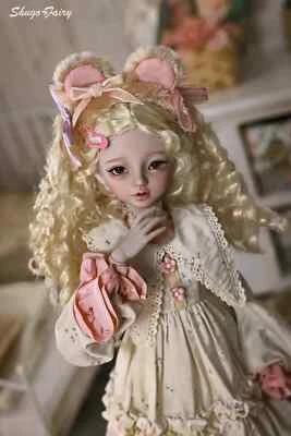 全新 18 英寸 1/4 手工制作 BJD SD 球关节娃娃 女婴 礼物 Liano 全套 — 第 1/4 张图片