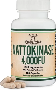 Nattokinase Supplement - 4,000 FU, 120 Capsules - Circulatory Support - Picture 1 of 5