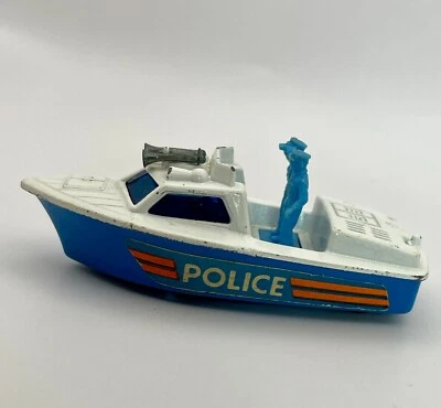 Vintage Matchbox SuperFast Police Launch Speedboat No. 52 1976 - Image 1 of 4