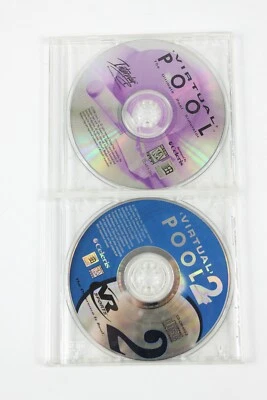 2 PC Games CD-Roms VIRTUAL POOL 1 & 2 1997 and 1998 Celeris - Image 1 of 2