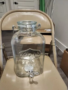 Better Homes & Gardens 2 Gallon Glass Beverage Dispenser with Glass Clamp Lid - Picture 1 of 1