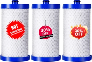 Replacement Frigidaire WF1CB Refrigerator Water Filter, 3-Pack - Picture 1 of 5