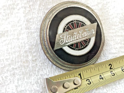 RARE 1928 1929 1930 1931 STUDEBAKER RADIATOR EMBLEM, NICE CONDITION, OEM - Image 1 of 4