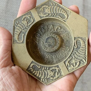 Vintage Zodiac Brass Trinket Dish Ashtray Korea - Picture 1 of 6