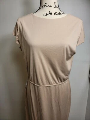 Vestido de noche elegante manga larga KOH KOH para mujer - marrón claro - XL  Foto 1 de 4